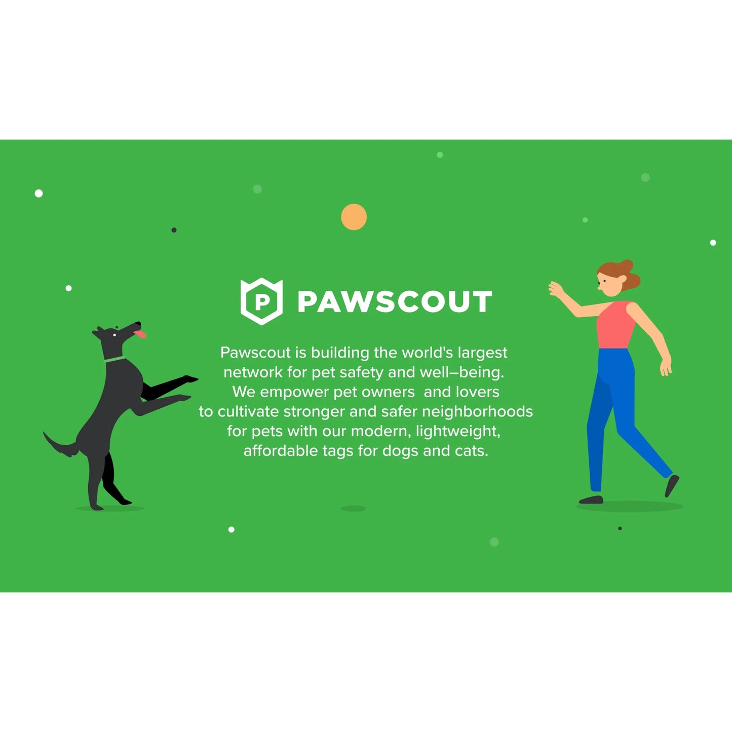 qr Smart Pet Tag for Dogs & Cats, Pair with App to Send Lost & Found Pet Alerts